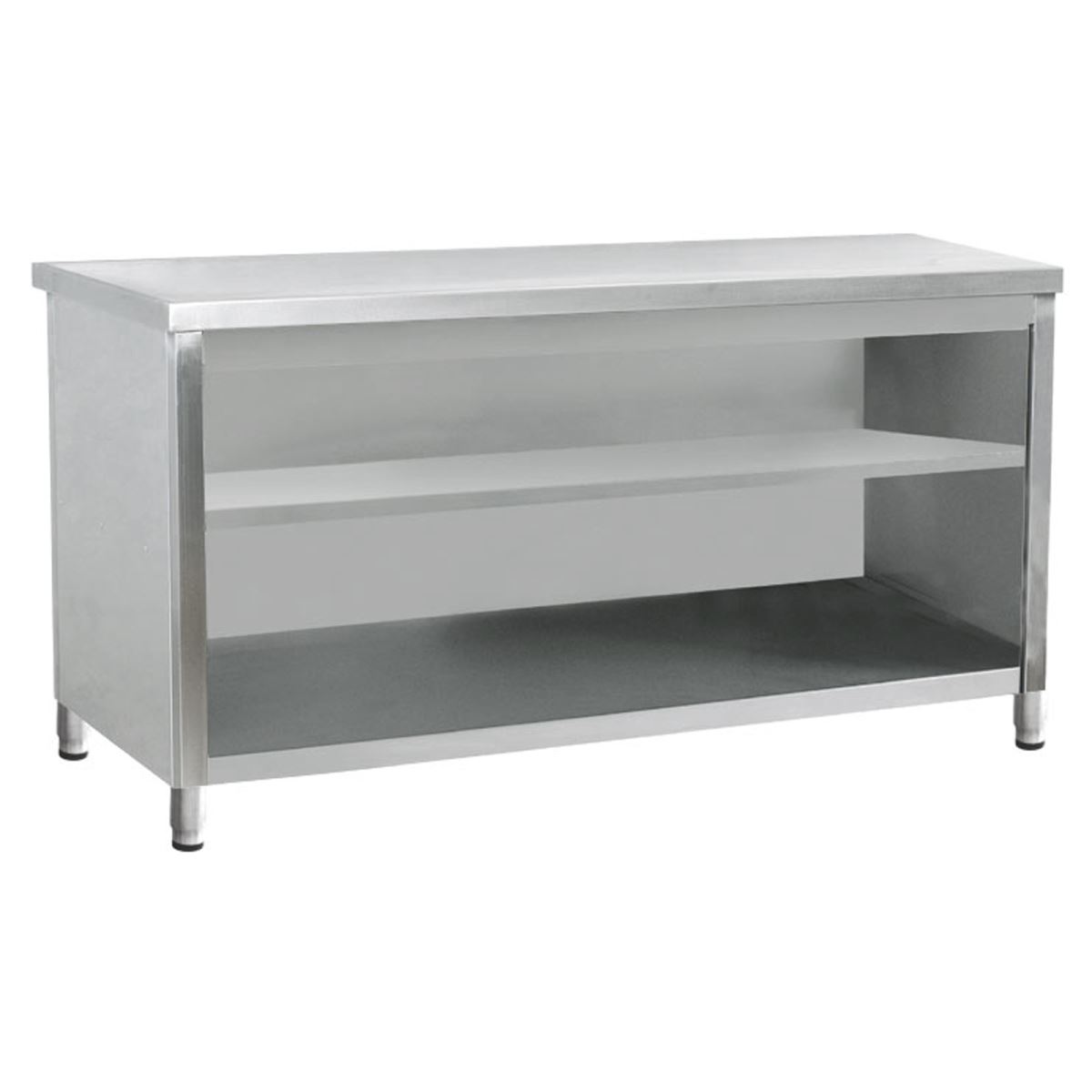 Service Table with Intermediate Shelf